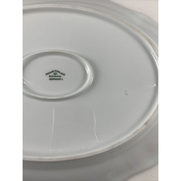 JOHANN HAVILAND BLUE GARLAND BAVARIA 13”SERVING PLATTER ~EXCELLENT CONDITION - Picture 4 of 12